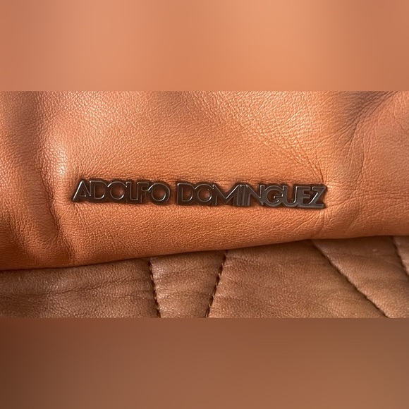 Adolfo Dominguez Brown and Tan Shoulder Bag - Picture 2 of 16